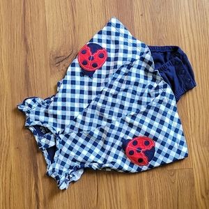 Carter's Ladybug Sunsuit Size 3-6 Months